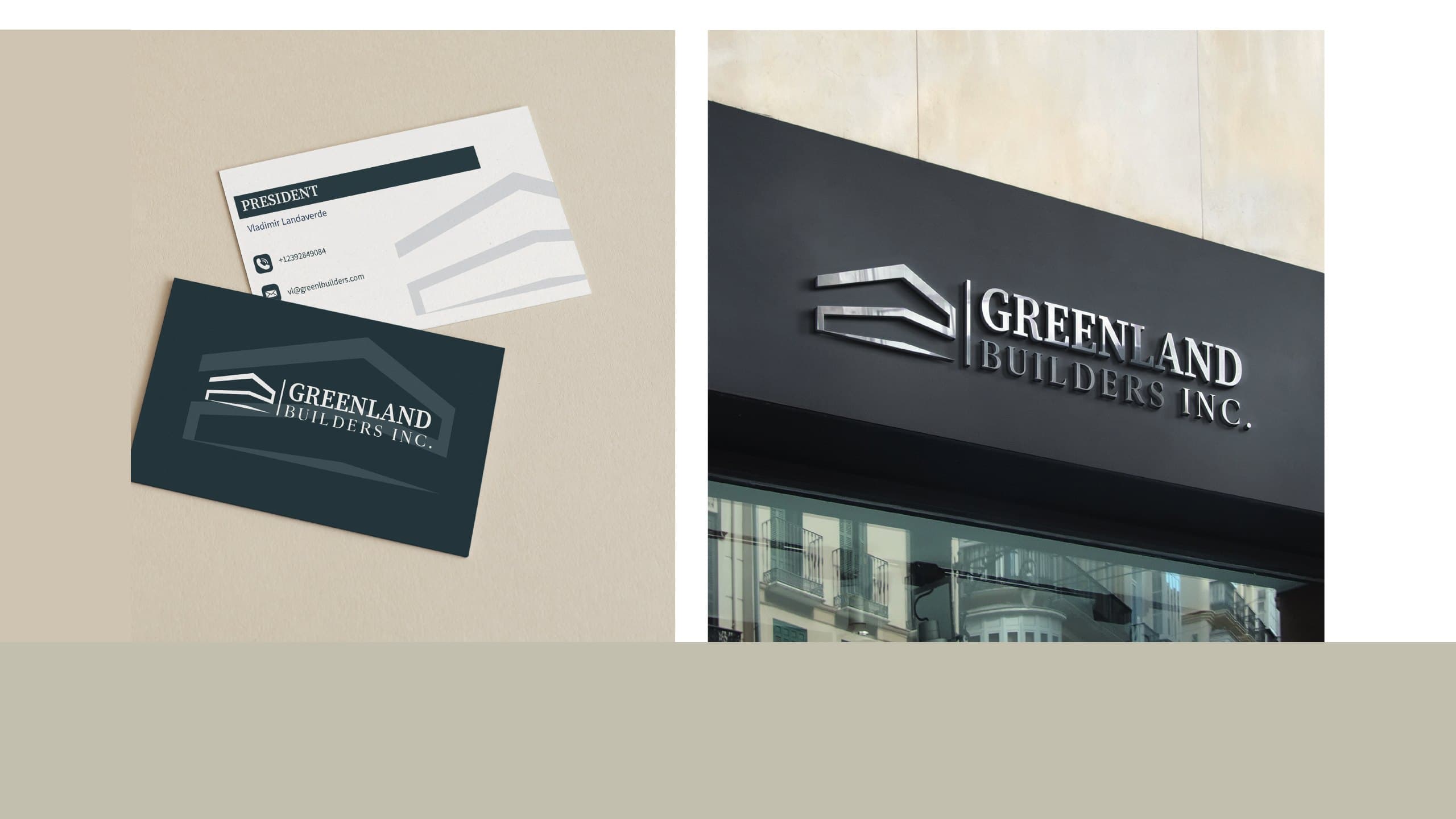 Letrero y papelería, de Greenland Builders