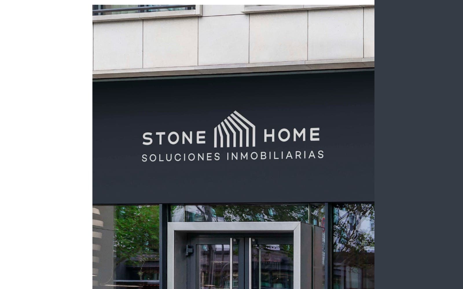 Letrero de la fachada, de Stone Home